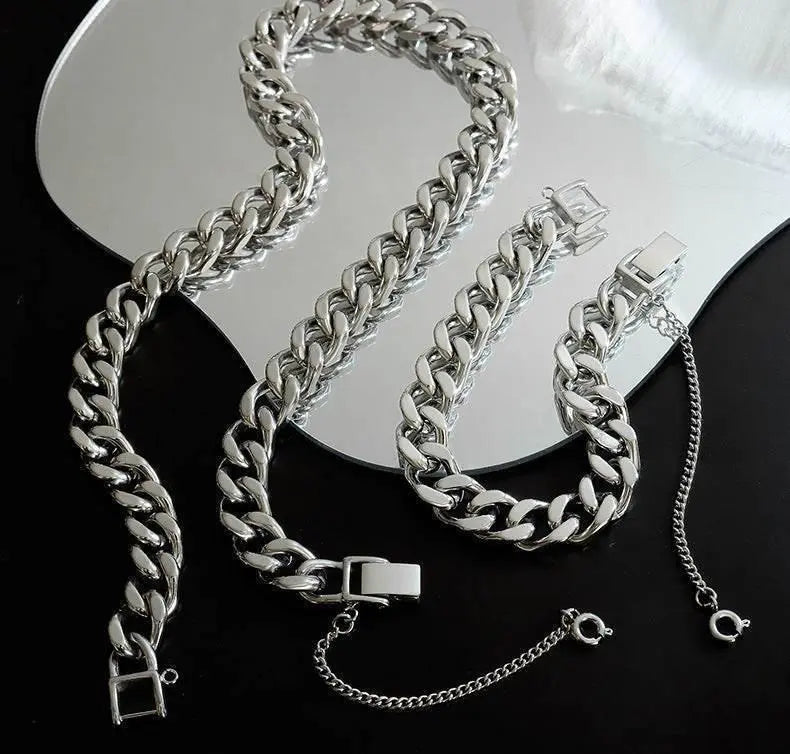 Chunky Tassel Necklace & Bracelet Set - Salt Lily