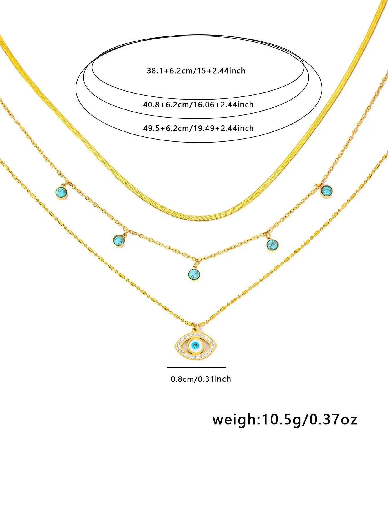 The Diamond Devil's Eye Necklace - Salt Lily