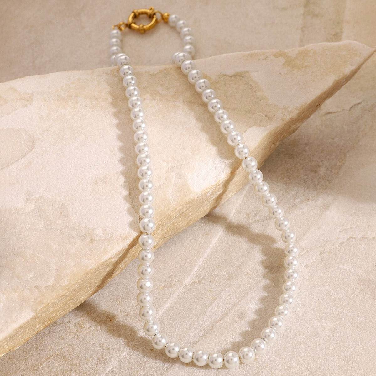 Classic Pearl Necklace - Salt Lily