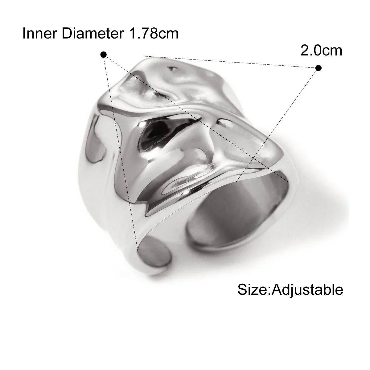 Molten Wrap Ring in Gold & Silver - Salt Lily