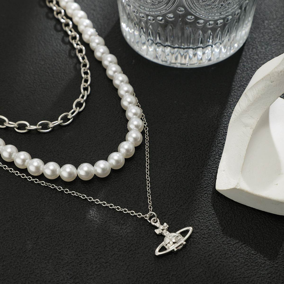 3 Layer Planet & Pearls - Salt Lily