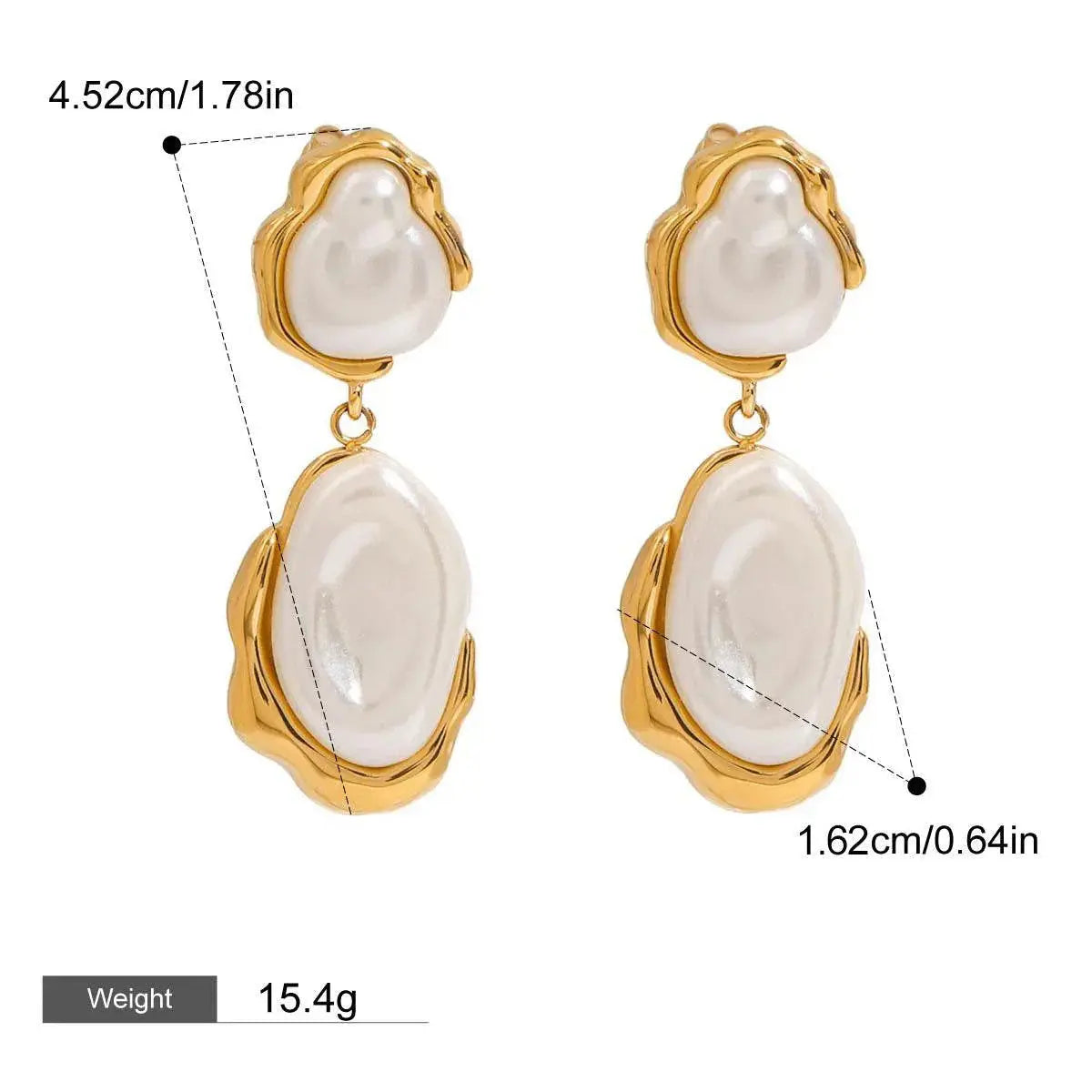 Joanna Pearl Drop Earrings - Salt Lily