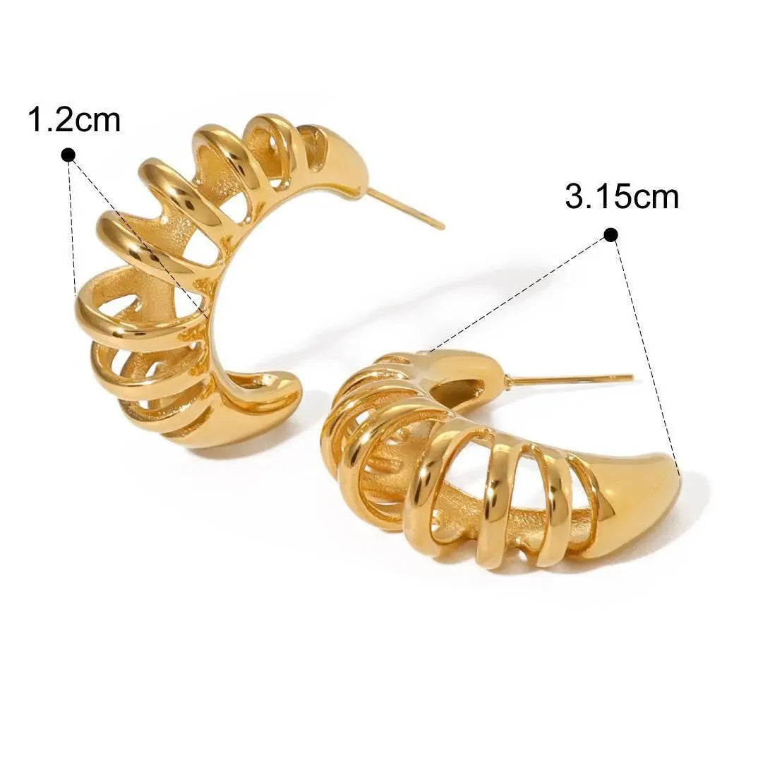 Hollow Bracelet / Earrings Set - Sold Separately - Salt Lily