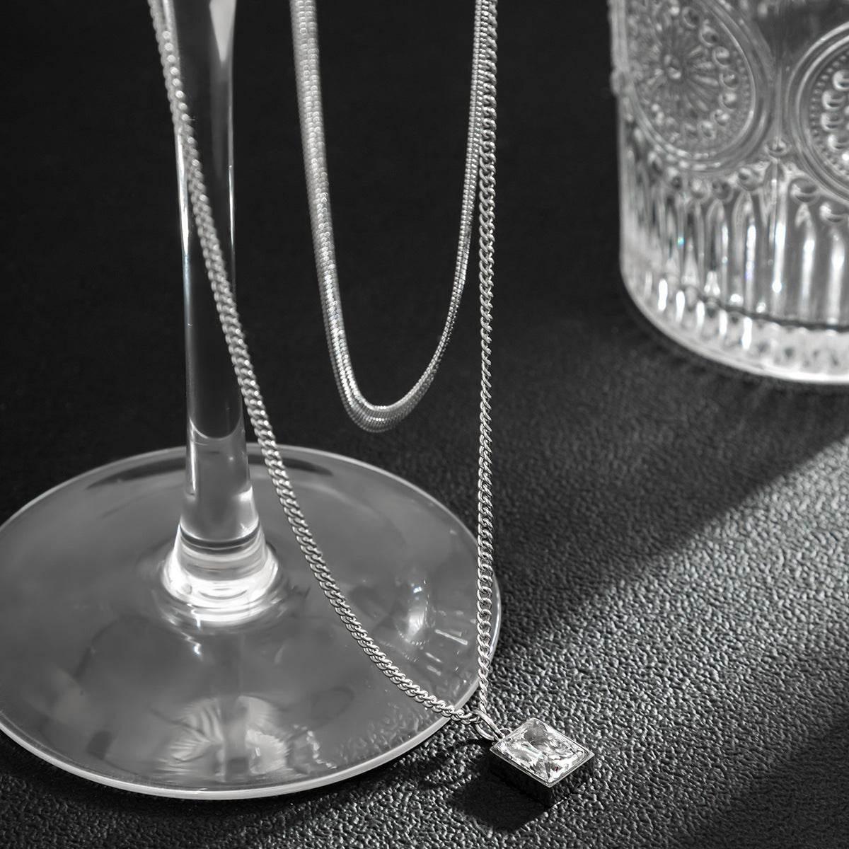 Gem Snake Bone Necklace - Salt Lily