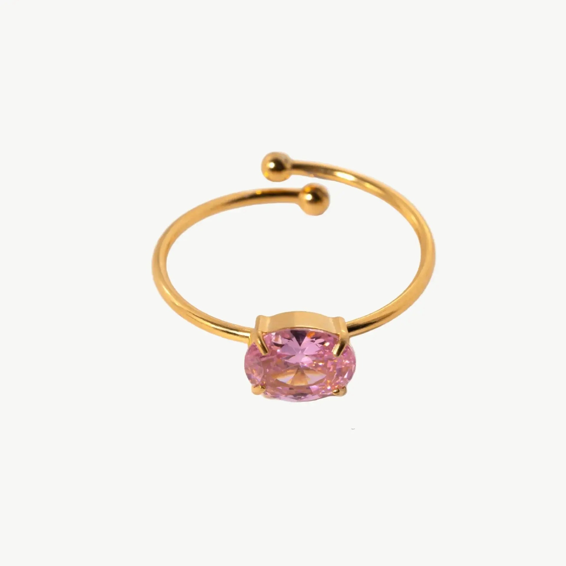 Solara Gemstone Pop Ring - Salt Lily
