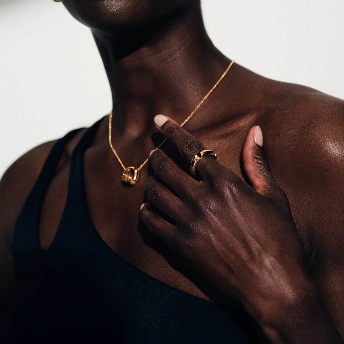 Concave Ring - Salt Lily