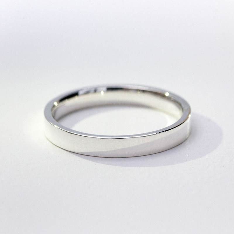 Custom Name Silver Ring - Salt Lily