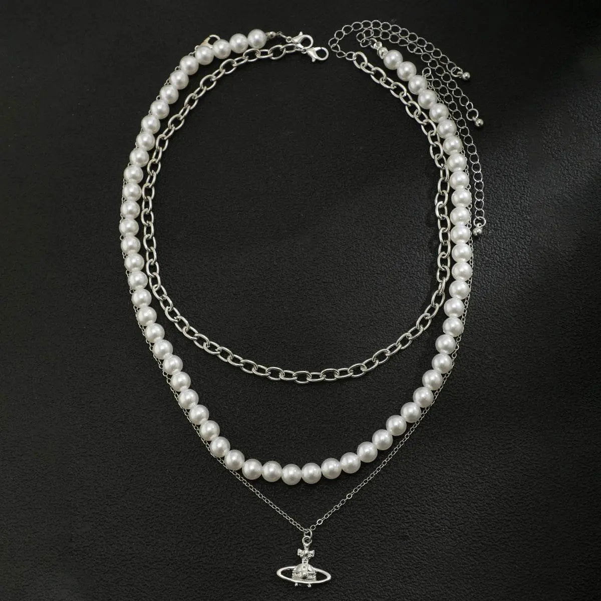 3 Layer Planet & Pearls - Salt Lily