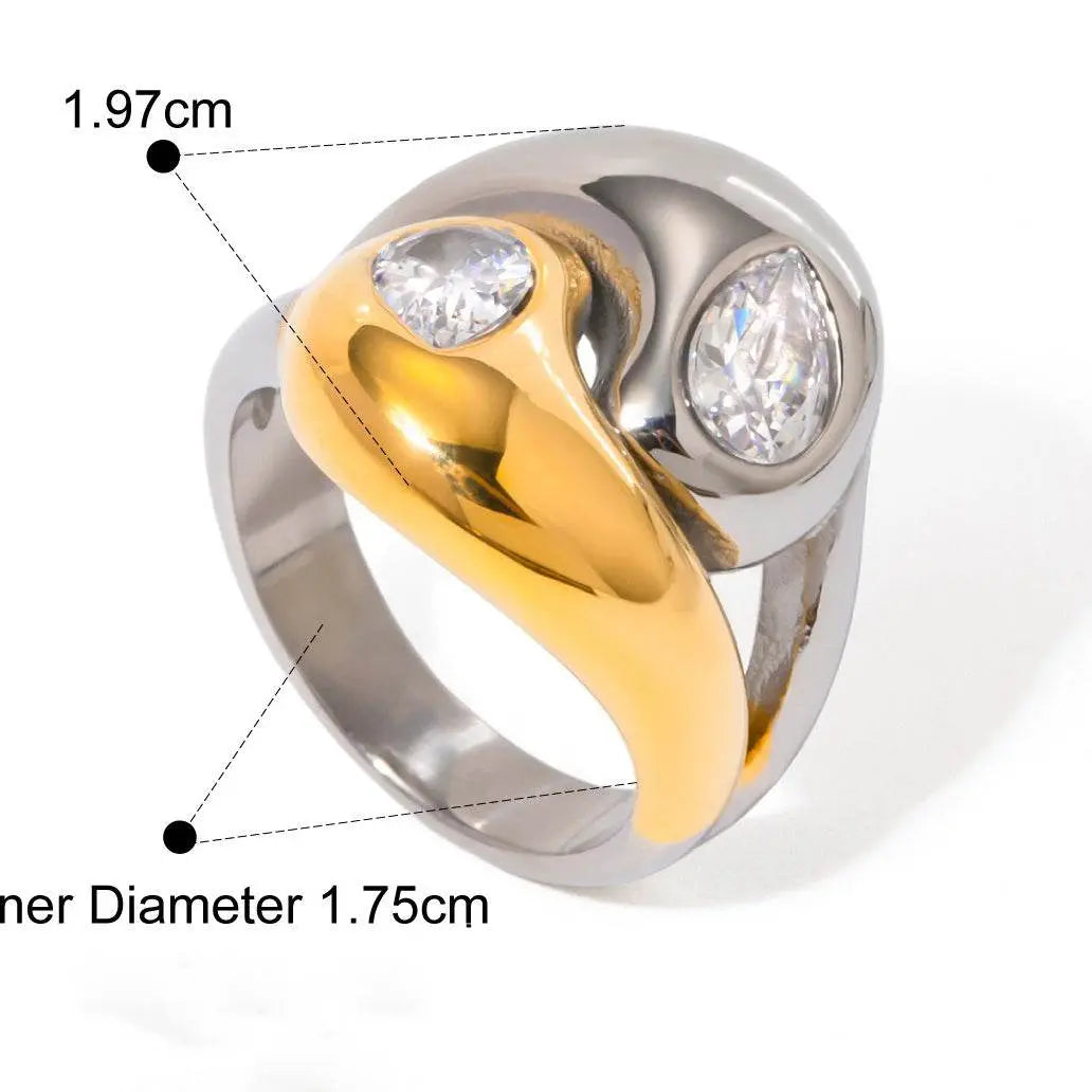 Dewdrop Gem Ring – 18K Gold - Salt Lily
