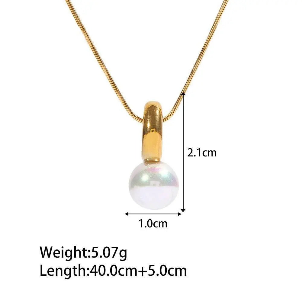 The Pearl Drop Pendant Necklace - Salt Lily