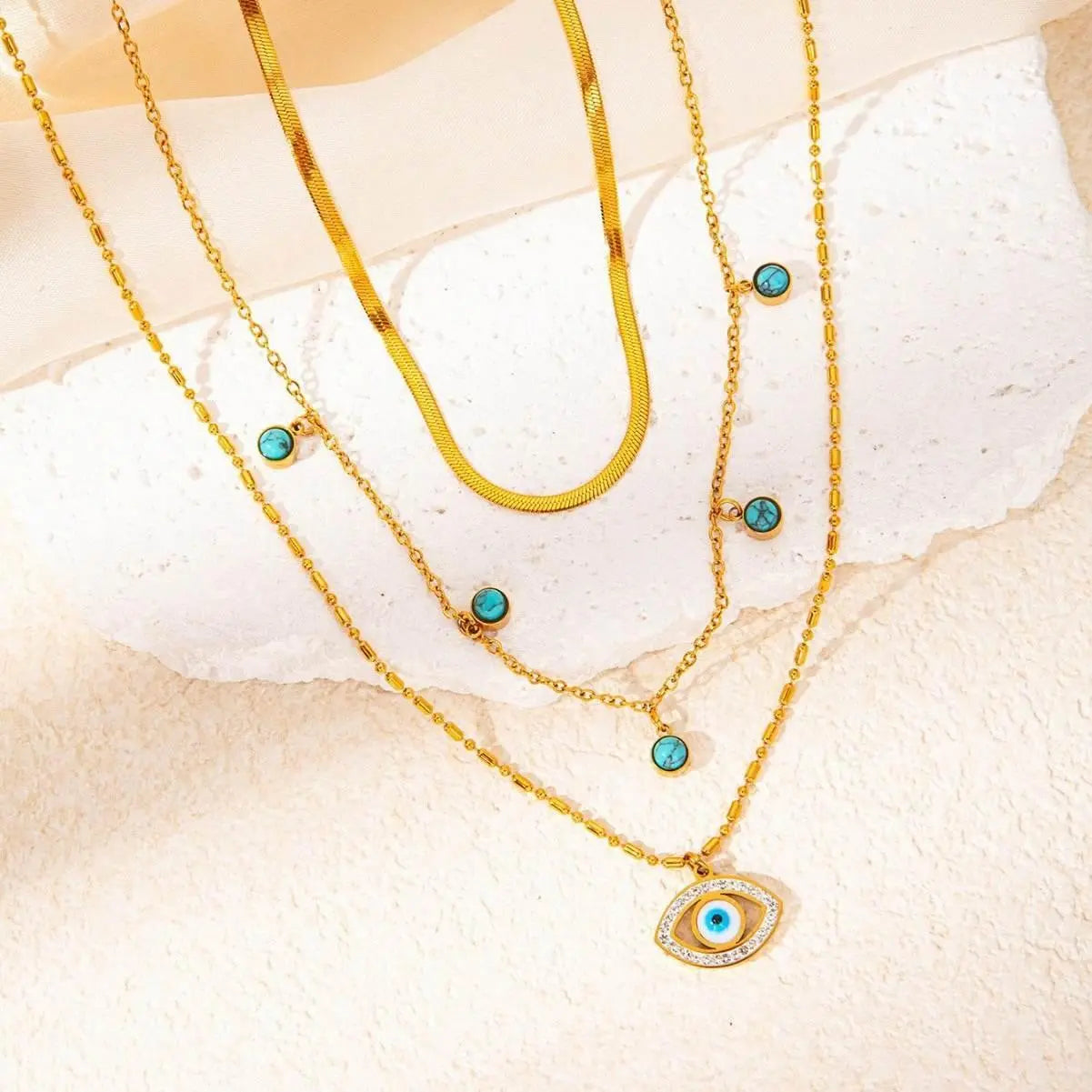 The Diamond Devil's Eye Necklace - Salt Lily