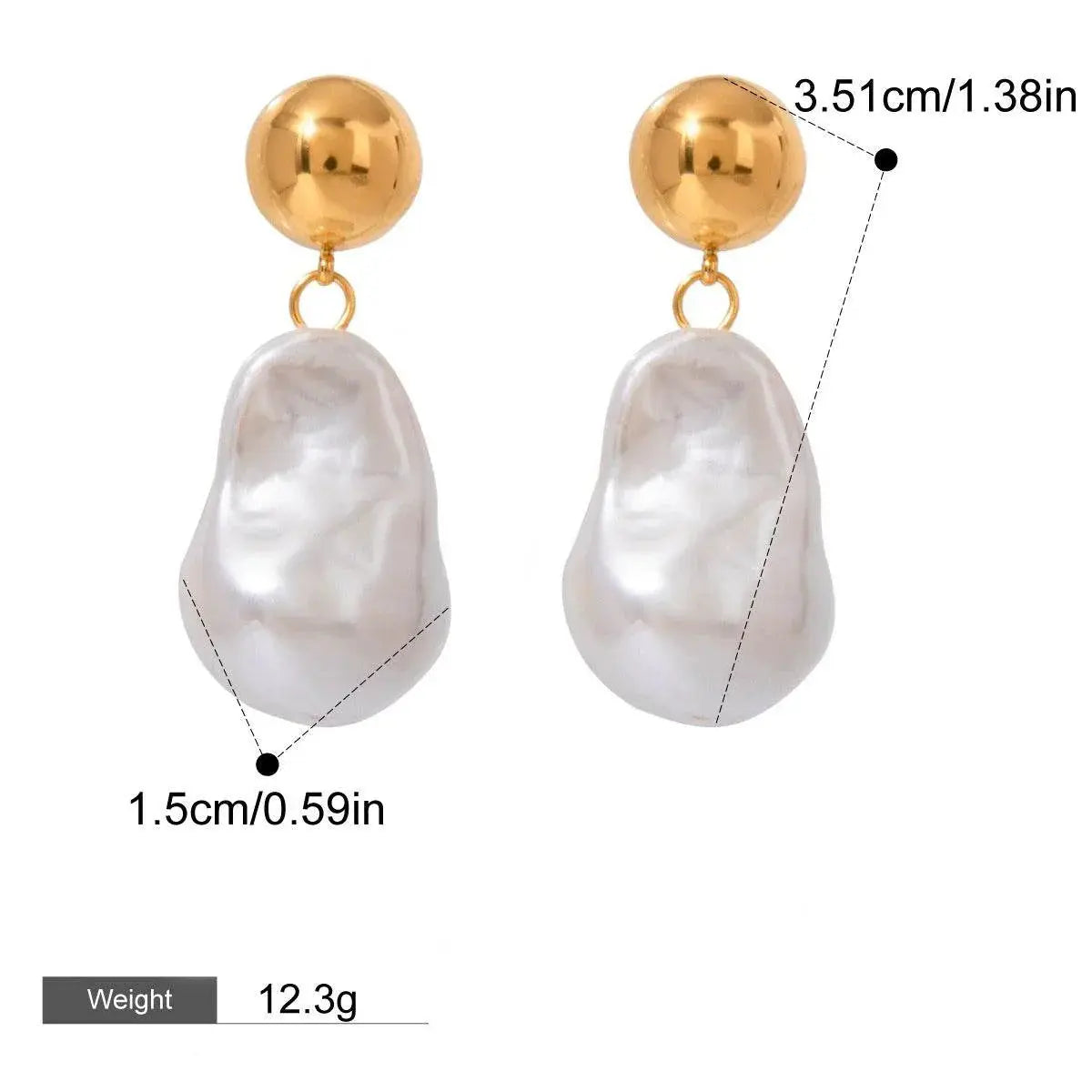 Alexa Earrings - Salt Lily