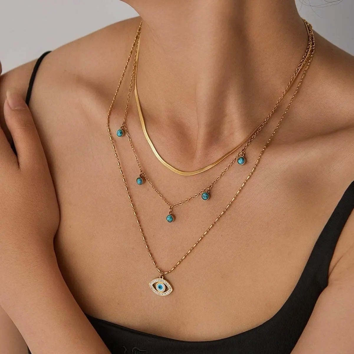 The Diamond Devil's Eye Necklace - Salt Lily
