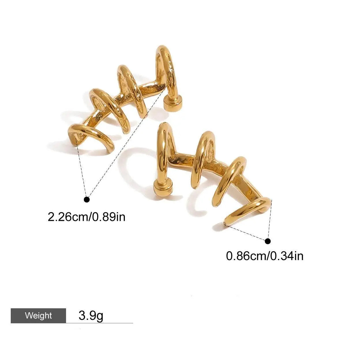 Quad Hoops (No Piercing Needed) - Salt Lily
