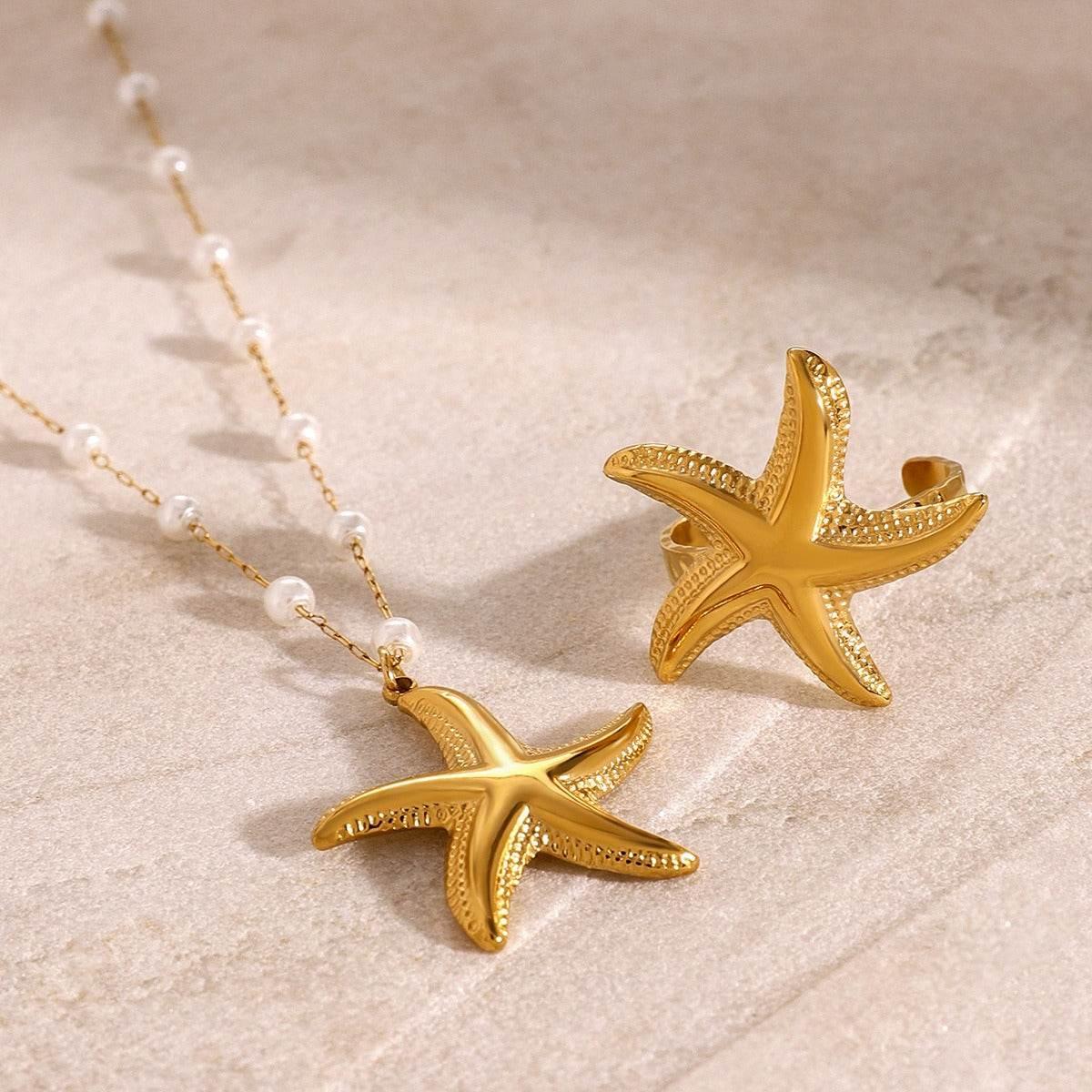 Starfish & Pearl Set - Salt Lily