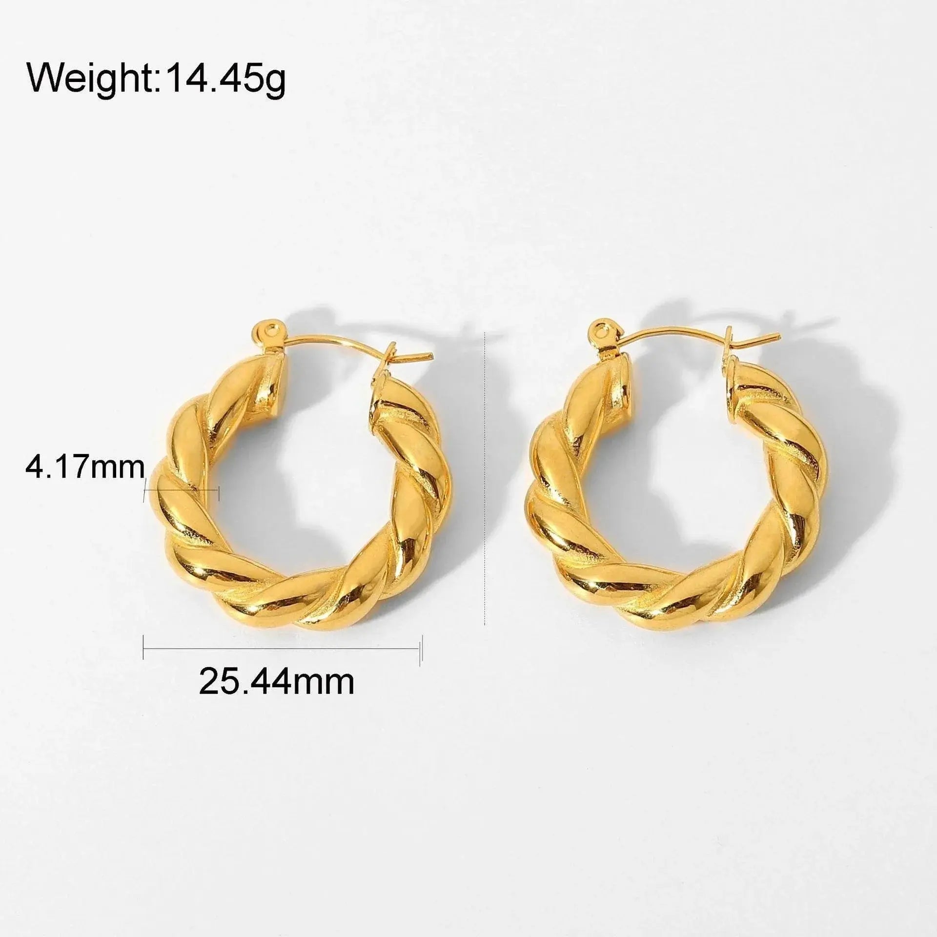 Twist Hoops Earrings - Salt Lily