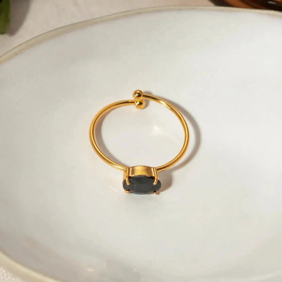 Solara Gemstone Pop Ring - Salt Lily