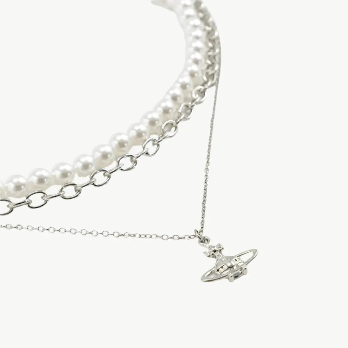 3 Layer Planet & Pearls - Salt Lily