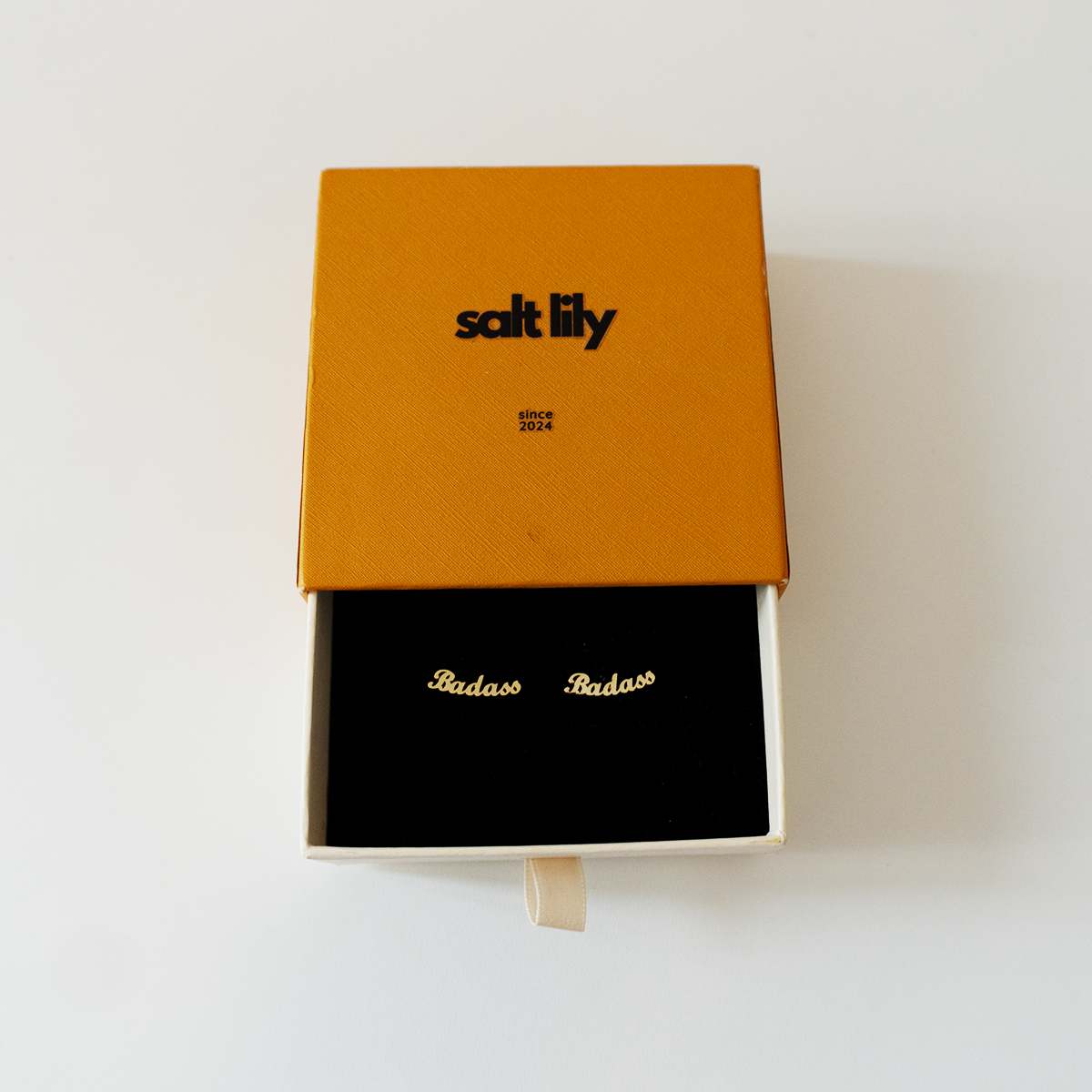 BADASS S925 Silver Stud - Salt Lily