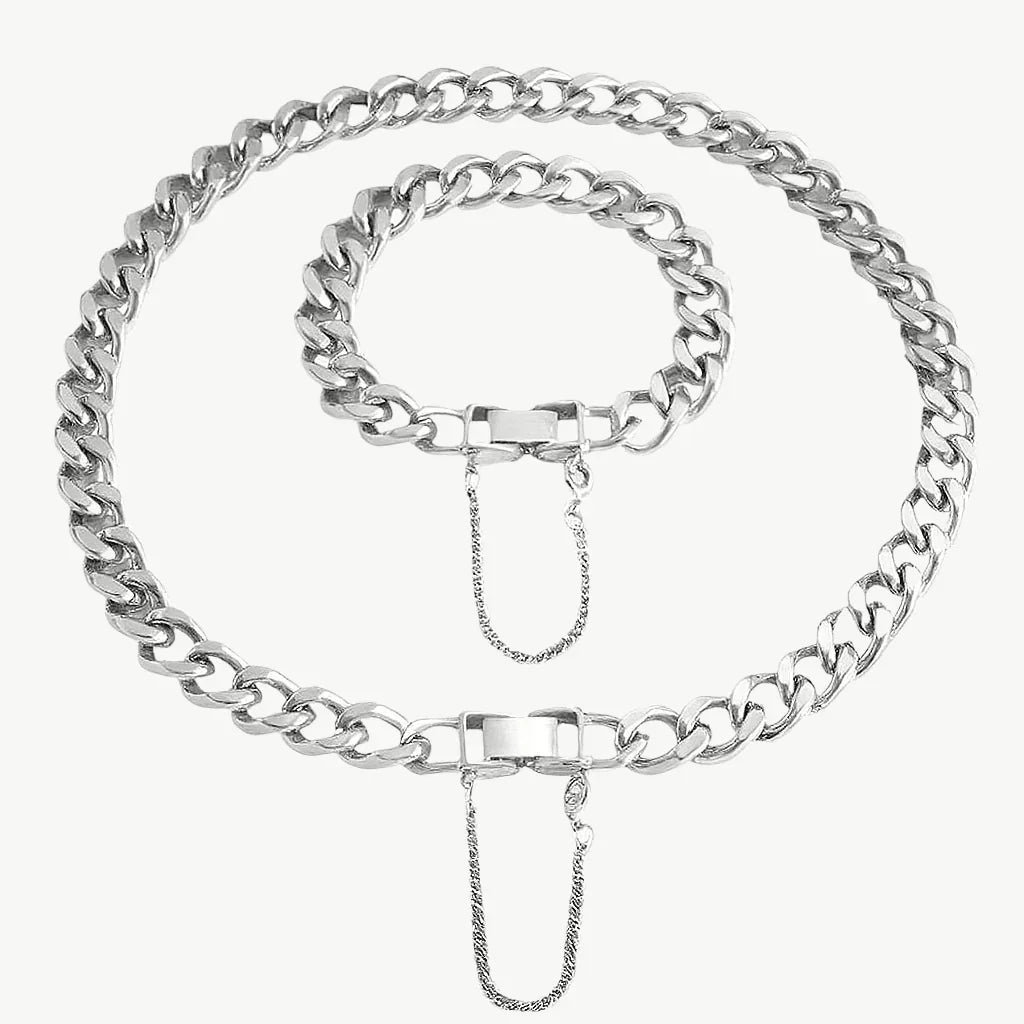 Chunky Tassel Necklace & Bracelet Set - Salt Lily