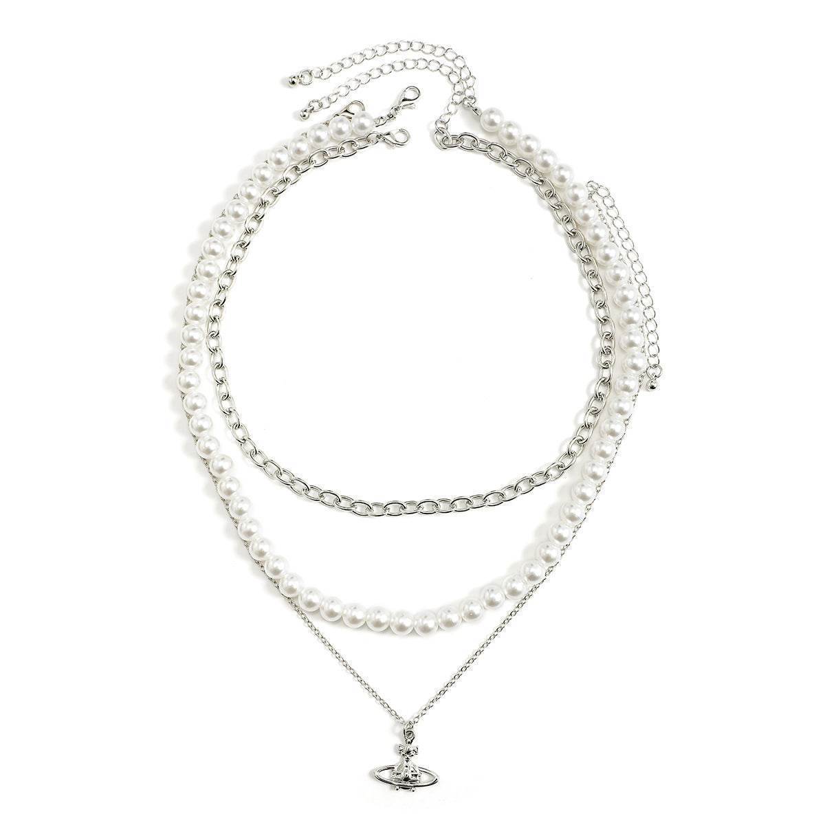 3 Layer Planet & Pearls - Salt Lily