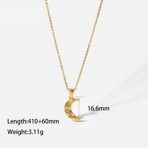 The Crescent Moon Necklace - Salt Lily