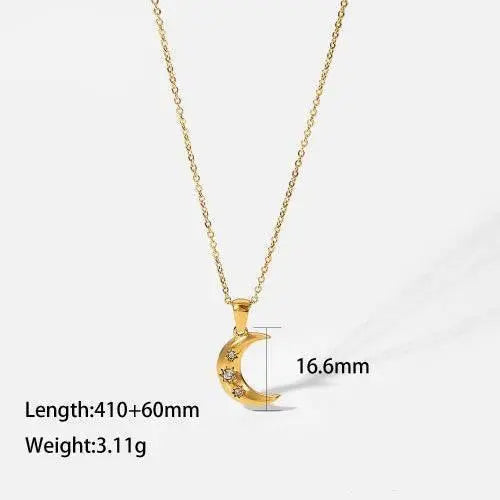 The Crescent Moon Necklace - Salt Lily