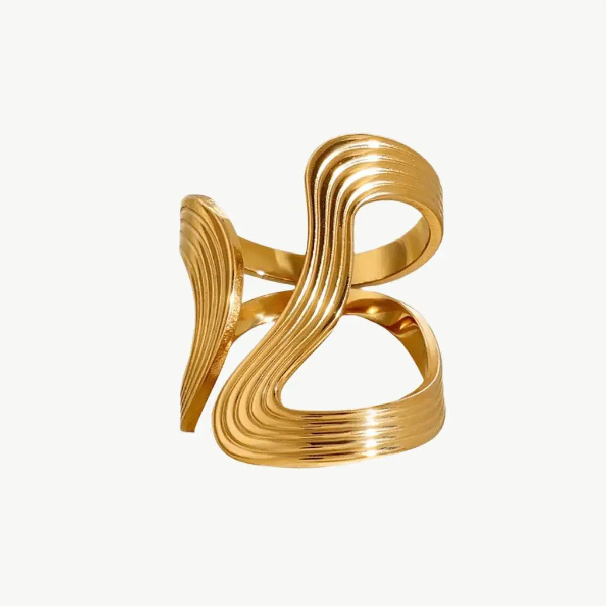 Waveform Ring - Salt Lily