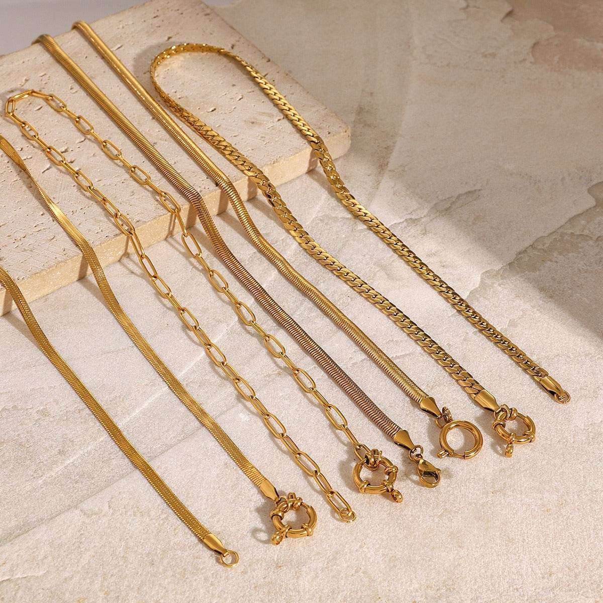 Classic Retro Charm Chains - Salt Lily