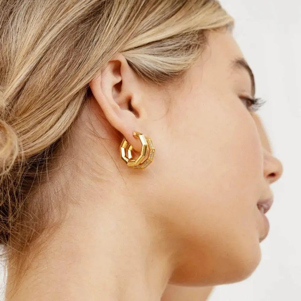 Octo Gold & Silver Earrings - Salt Lily