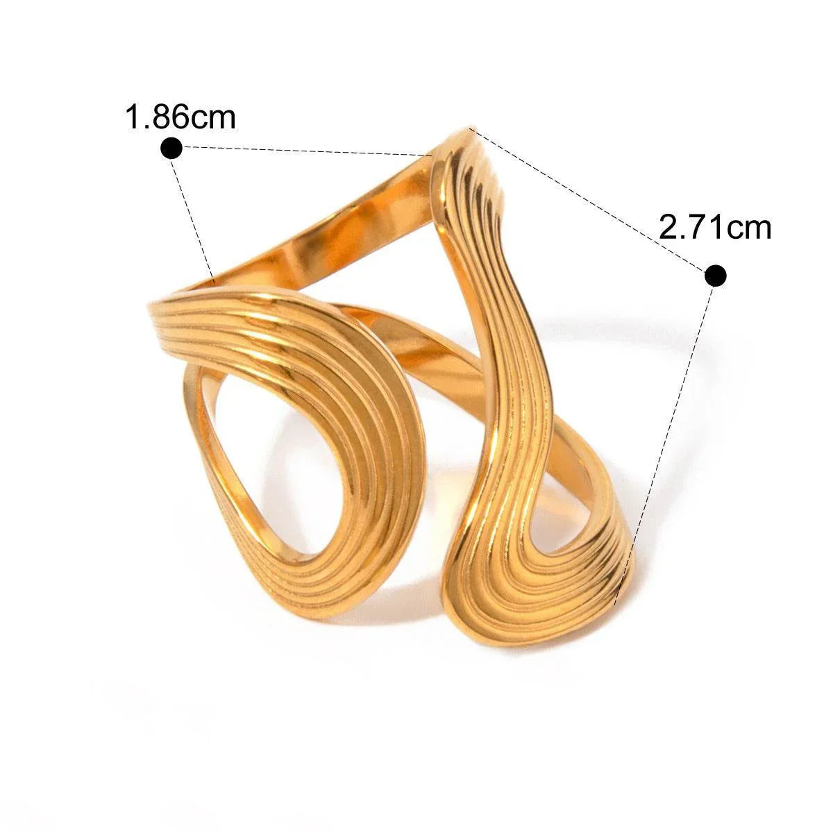 Waveform Ring - Salt Lily