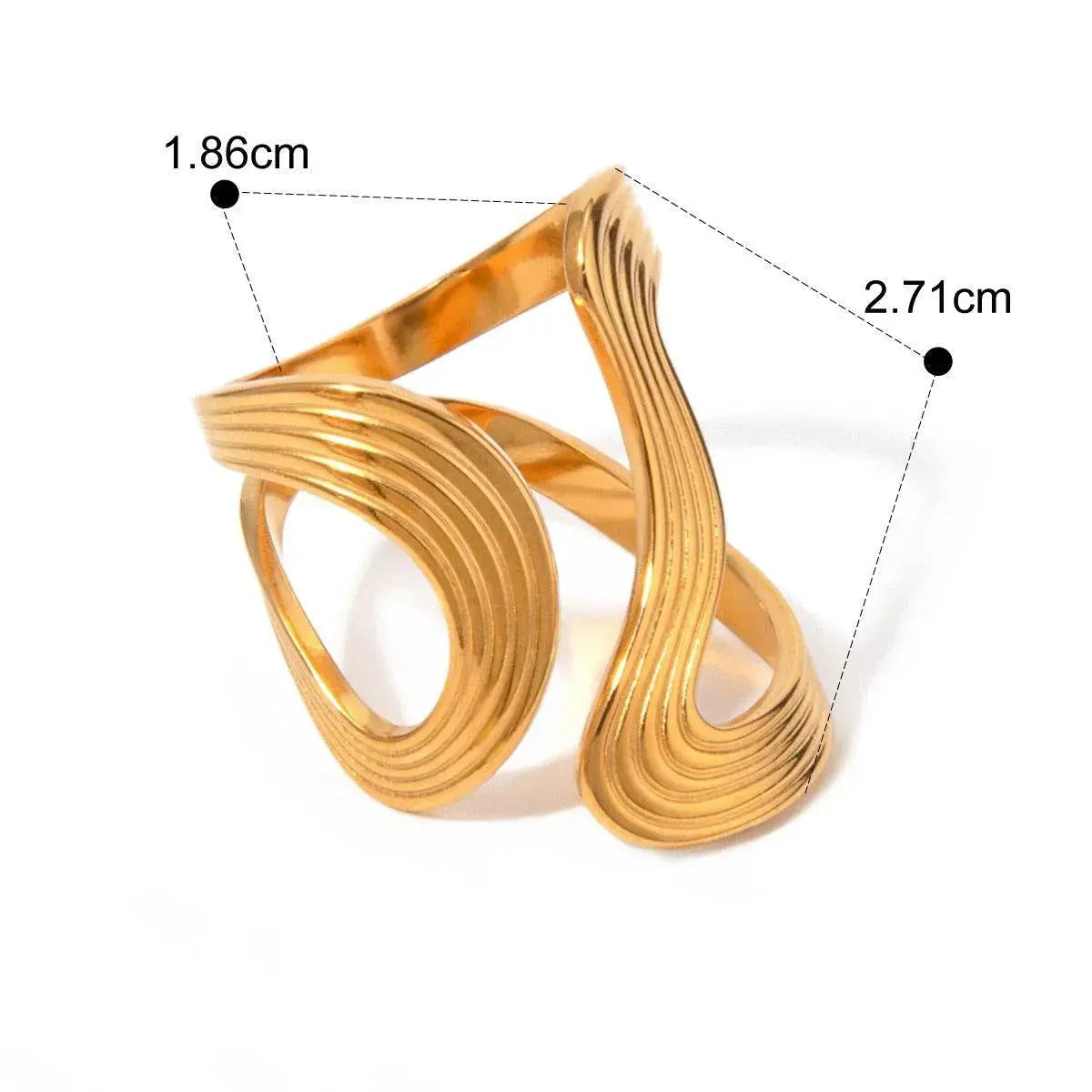 Waveform Ring - Salt Lily