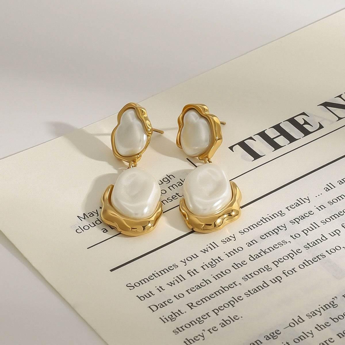 Joanna Pearl Drop Earrings - Salt Lily