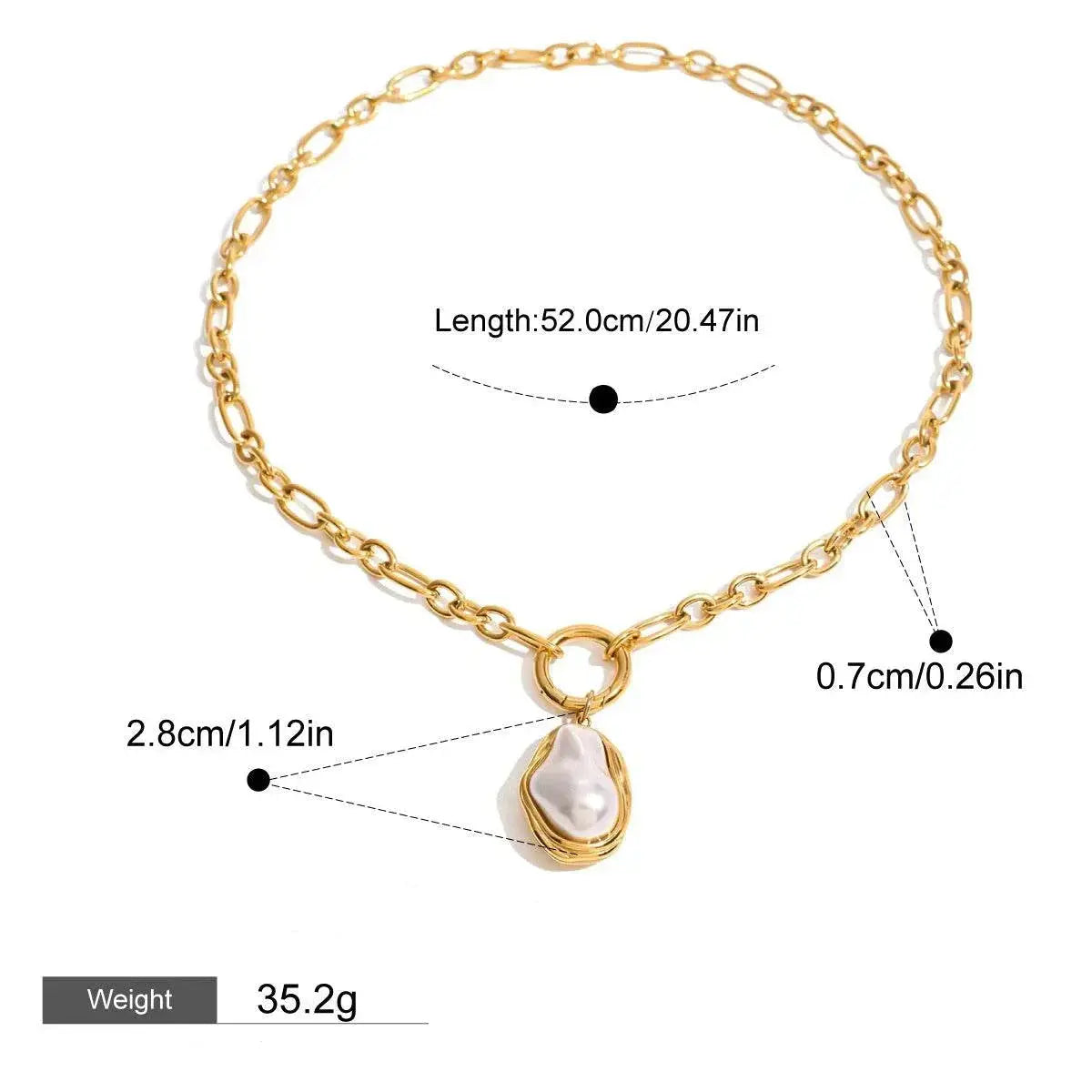 Irregular Pearl Necklace, Earring & Ring Set - Salt Lily