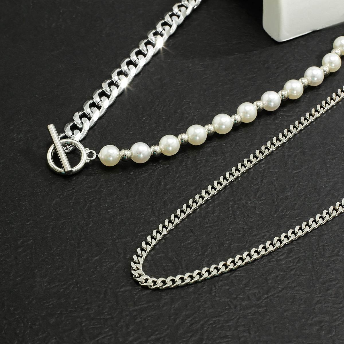 Punk Pearls Necklace - Salt Lily