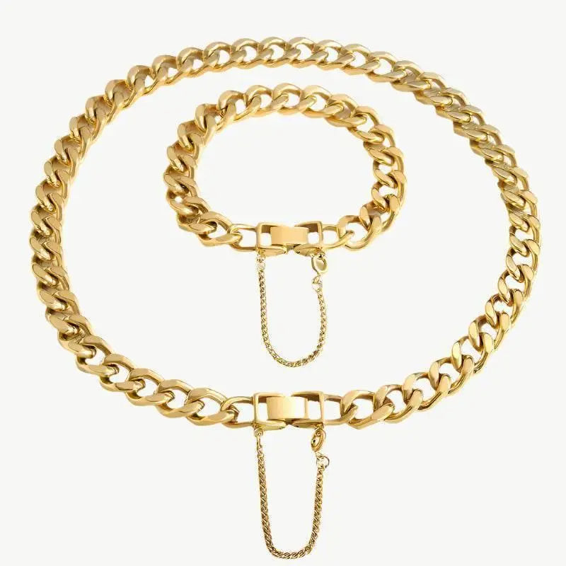 Chunky Tassel Necklace & Bracelet Set - Salt Lily