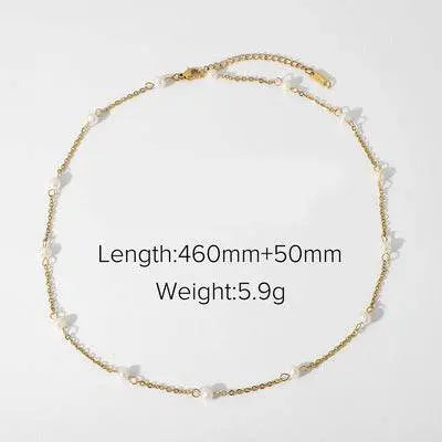 Pearl & Gold Necklace Series - Salt Lily