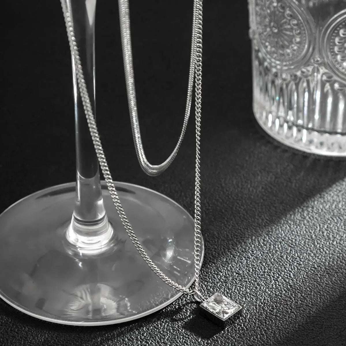 Gem Snake Bone Necklace - Salt Lily