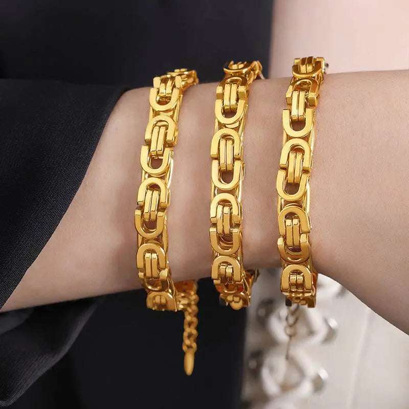 Hip-Hop Gold Bracelet - Salt Lily