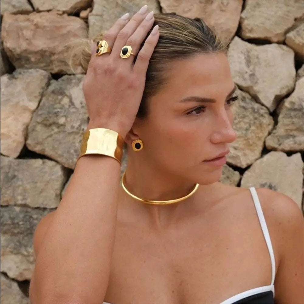 Nature Cuff Bracelet - Salt Lily