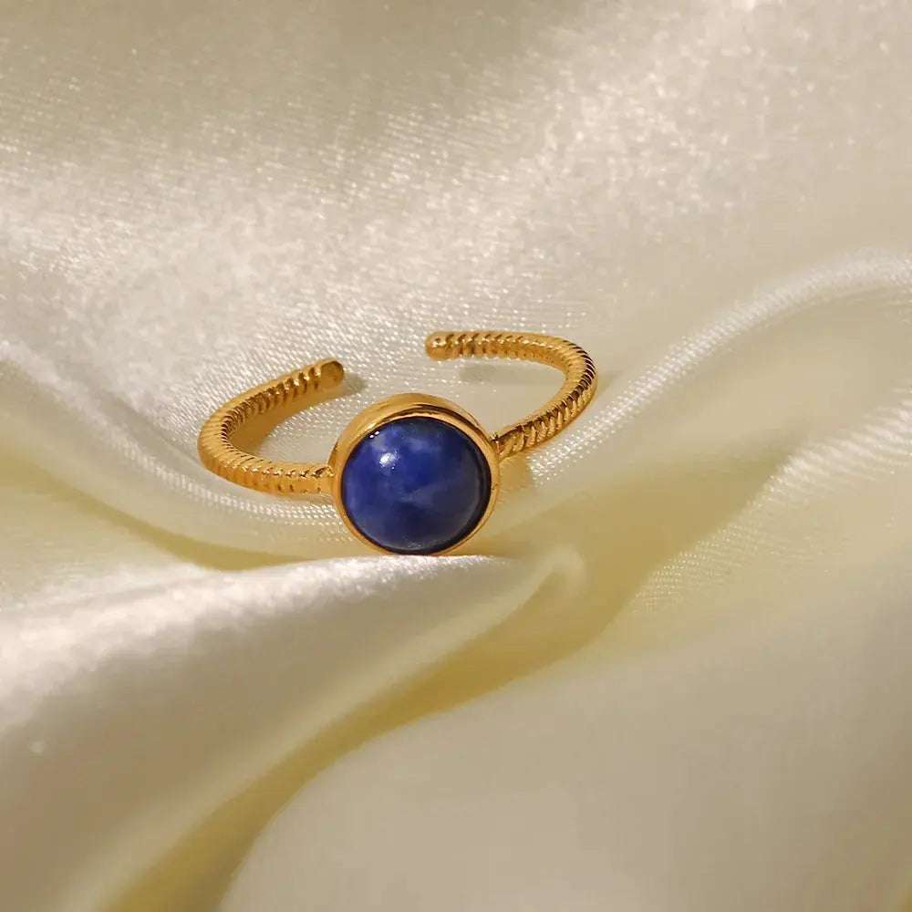 Orbit Twist Adjustable Ring - Salt Lily
