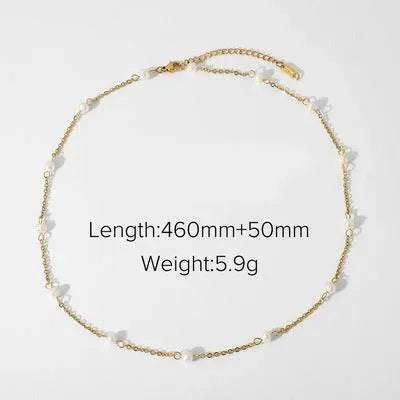 Pearl & Gold Necklace Series - Salt Lily
