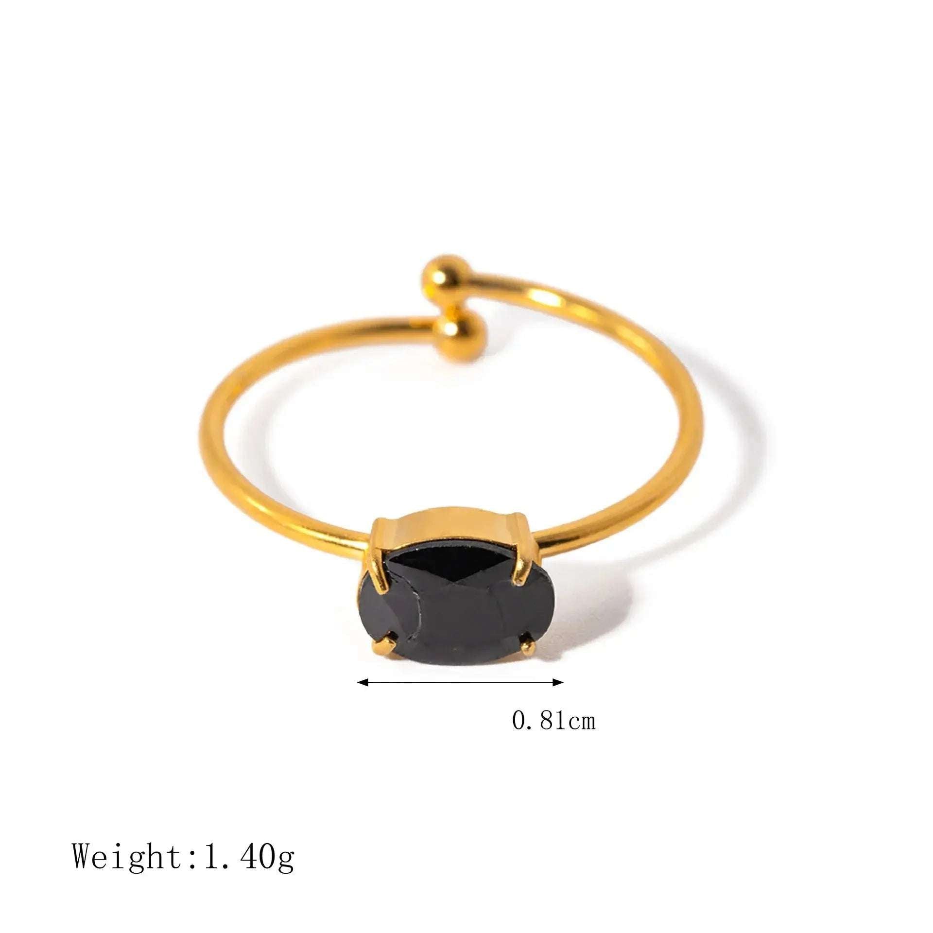 Solara Gemstone Pop Ring - Salt Lily