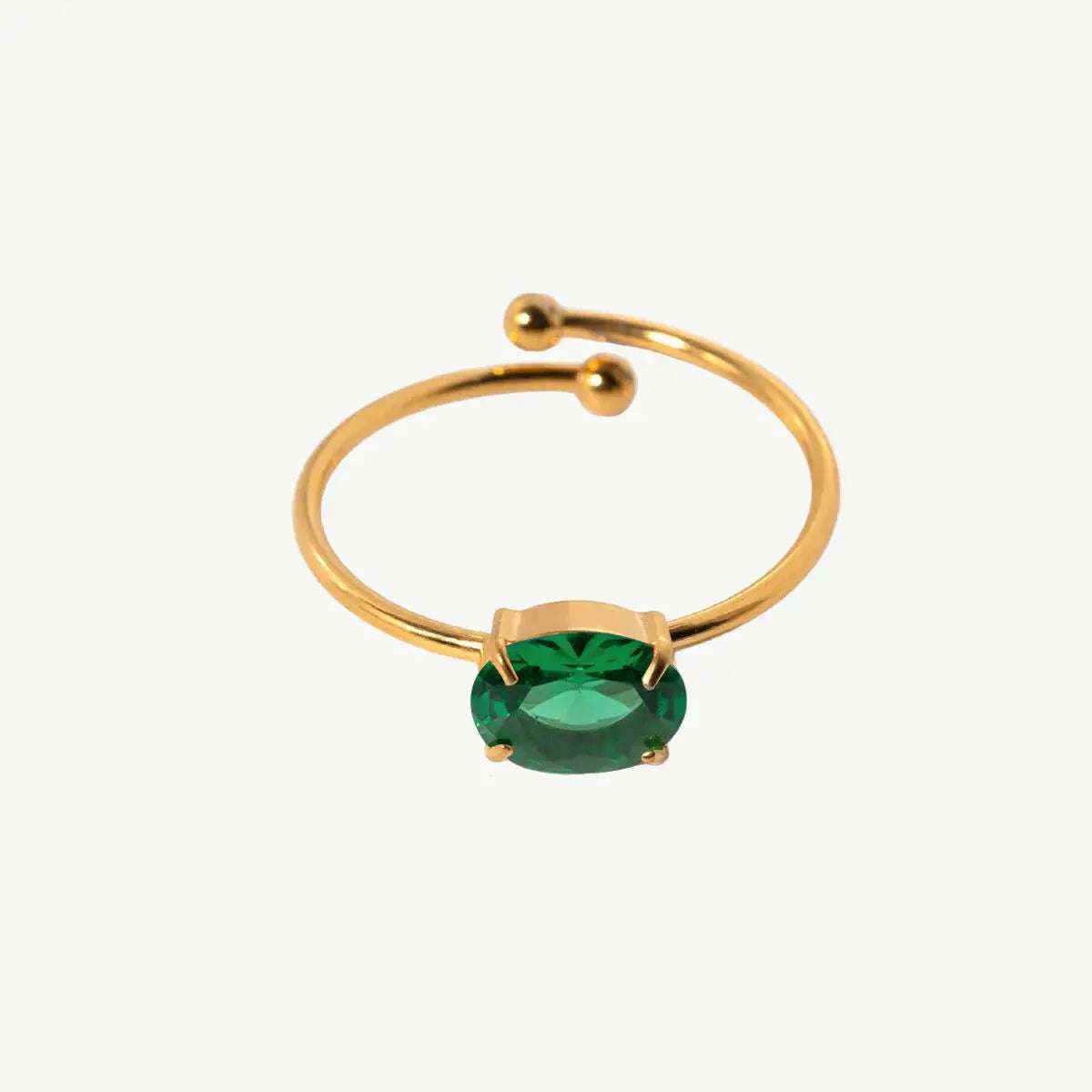 Solara Gemstone Pop Ring - Salt Lily