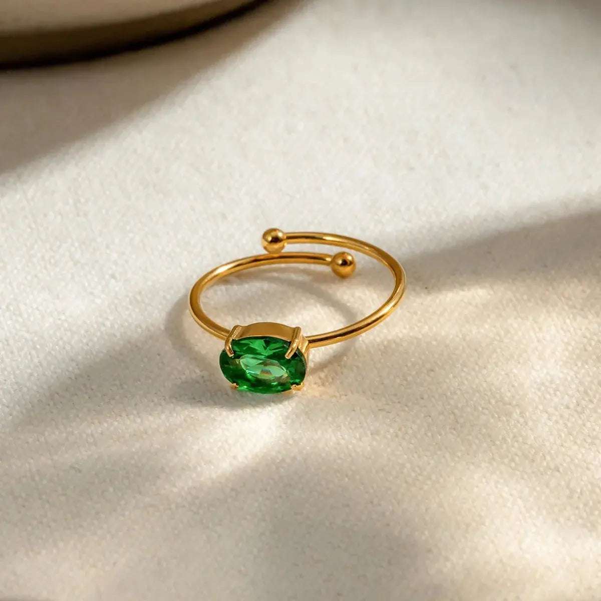 Solara Gemstone Pop Ring - Salt Lily