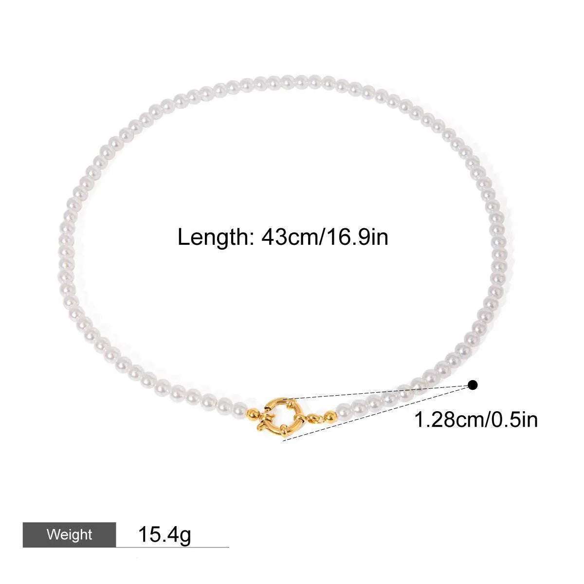 Classic Pearl Necklace - Salt Lily