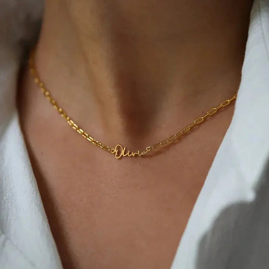 best custom made jewelry - The Whisper Pendant - Necklace with customizable name design