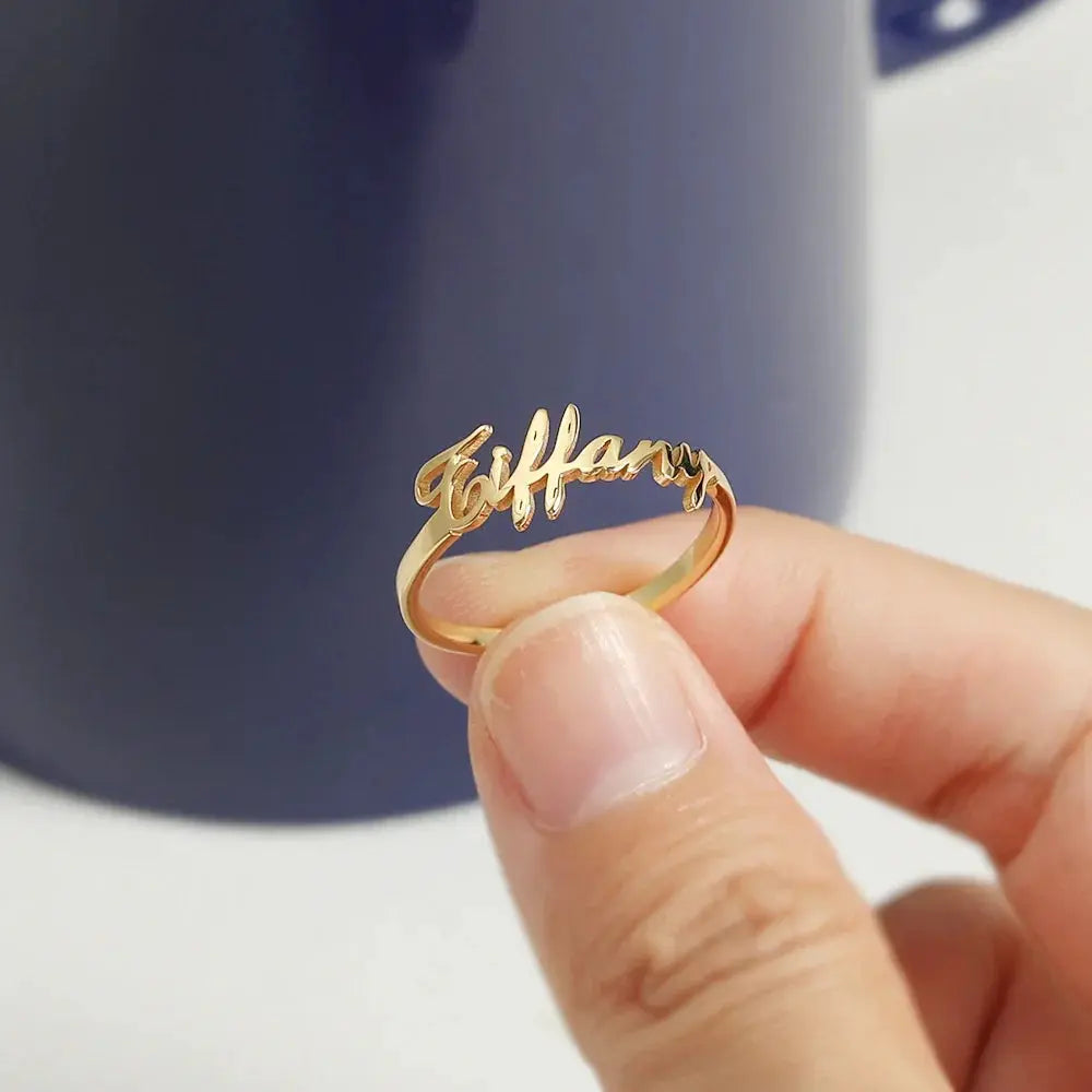 The Message Ring – Custom 925 Silver Band - Salt Lily