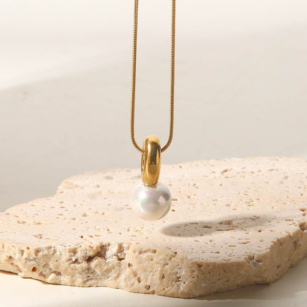 Pearl Drop Pendant Necklace - Salt Lily