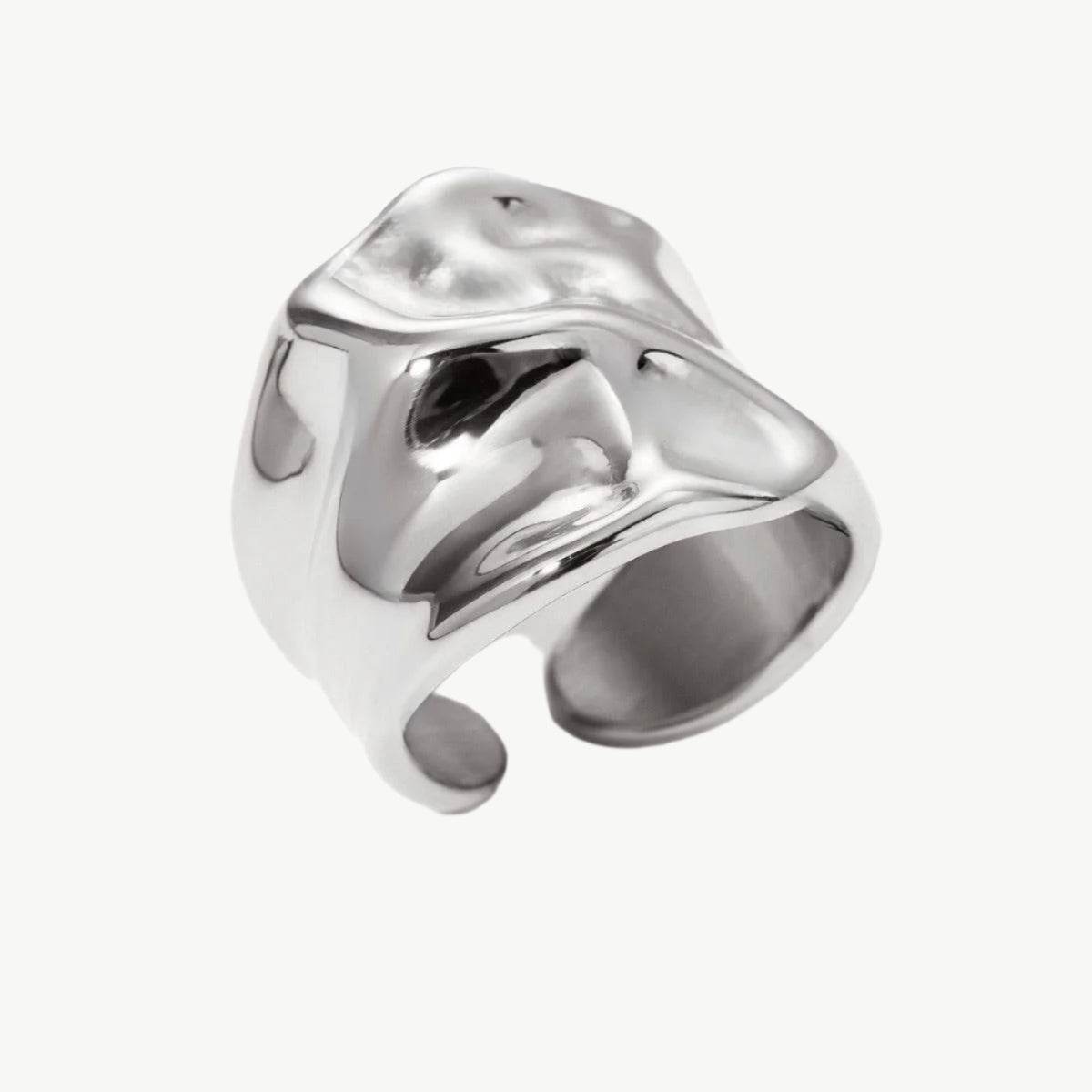 Molten Wrap Ring – Gold & Silver - Salt Lily